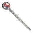 thumbnail image 1 of Coral Elegant Silver Lace-Edged Bookmark: Gift for Book Lovers and Reading Enthusiasts, 1 of 5