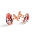 thumbnail image 1 of Coral Elegant Stainless Steel Cufflinks Set for Formal Attire and Business Shirts, 1 of 1