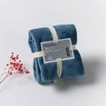 thumbnail image 1 of Coral Fleece Bath Towel 14.2"x31.5" Navy Towel Bathroom Soft Large Towel Quick Dry Towel for Everyday Use Beach Gym & Spa, 1 of 2