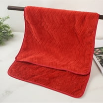 Coral Fleece Bath Towel - Soft Absorbent Thick Microfiber Towel for Bathroom Use, Quick-Drying Material, Gentle on Skin, Perfect for Bath & Pool Days, Durable & Easy to Wash,55.1*27.5in, Red