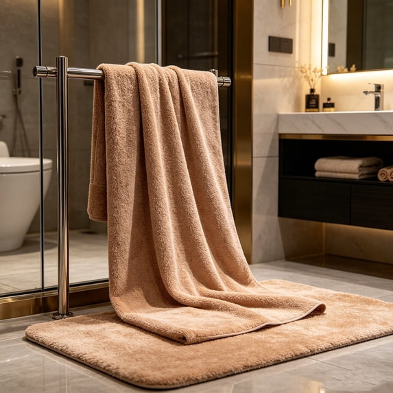 Coral Fleece Bath Towels, Ultra Plush Thick Absorbent Hand Towels, Quick Dry Lint Free Towel Set for Bathroom Shower Women Men Couples, 2 Pack