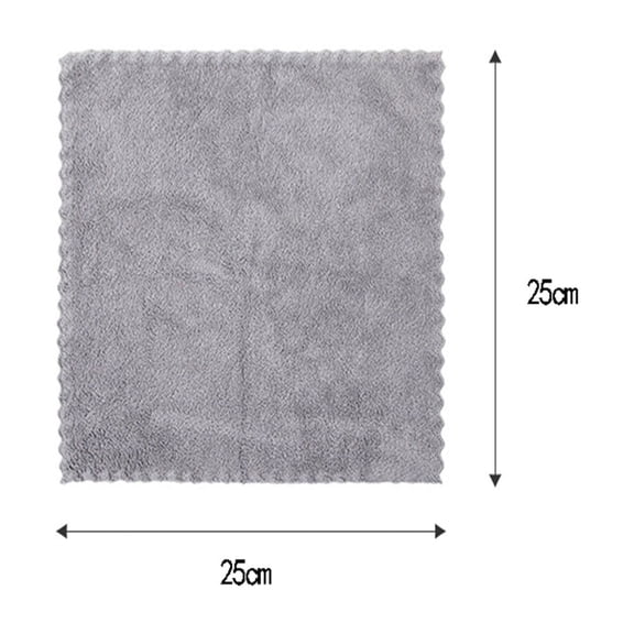 Coral Fleece Cleaning Cloth Towel Super Absorbent Reusable Washable Dishwashing Multipurpose Kitchen Household Wiping Dusting , Kitecy Fiber Cleaning Cloth