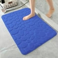 thumbnail image 1 of Coral Fleece Embossed Stone Floor Mat, 40X60Cm Water Absorbing Quick Drying Mat With Non-Slip Base, Versatile For Bathroom Door Kitchen Laundry Room Porch Entrance Indoor Outdoor, 1 of 3