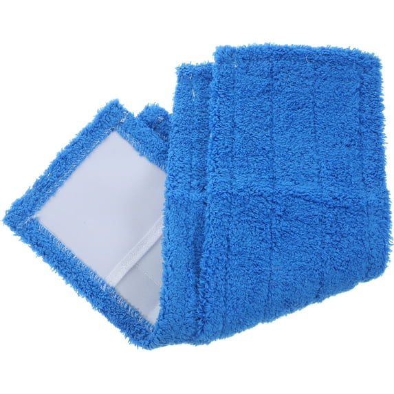 Coral Fleece Mop Head Pads Microfiber Hard Wood Floor Cleaner Washable Reusable