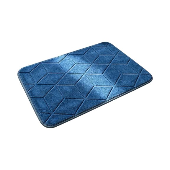 Coral Fleece Non-Slip Bath Mat, Soft Absorbent Bathroom Rug, Quick Dry Shower and Toilet Floor Mat, Multi-Color Home and Practical Gift Idea