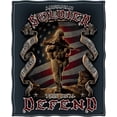thumbnail image 1 of Coral Fleece Plush Throw Blanket 50 x 60| Volunteer Fire Fighter Throw Blanket FF2085-TB (Navy), 1 of 3