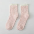 thumbnail image 1 of Coral Fleece Sleep Socks - Winter Home Floor Slipper Socks for Women Men (Plush & Warm) Under 5$, Yubnlvae Fuzzy Socks for Women with Grips Plush Fuzzy , Pink, One Size, 1 of 2