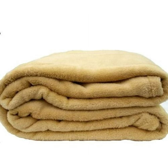 Coral Fleece Throw Blanket Soft Elegant Cover King Yellow