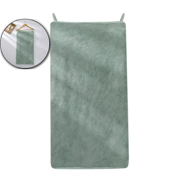 Coral Fleece Wearable Bath Towel, Quick-Dry Spa Bath Wrap, Plus Size Beach Cover-Up Robe for Poolside Use