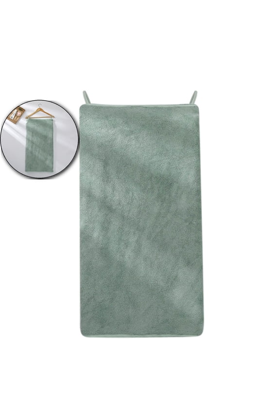 Coral Fleece Wearable Bath Towel, Quick-Dry Spa Bath Wrap, Plus Size Beach Cover-Up Robe for Poolside Use