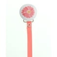 thumbnail image 1 of Coral Flower Pacifier Clip with Matching Ribbon, 1 of 1