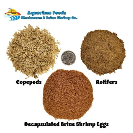 Coral Food Variety Pack - Decapsulated Brine - Rotifers - Copepods…2oz Each x 3 Food