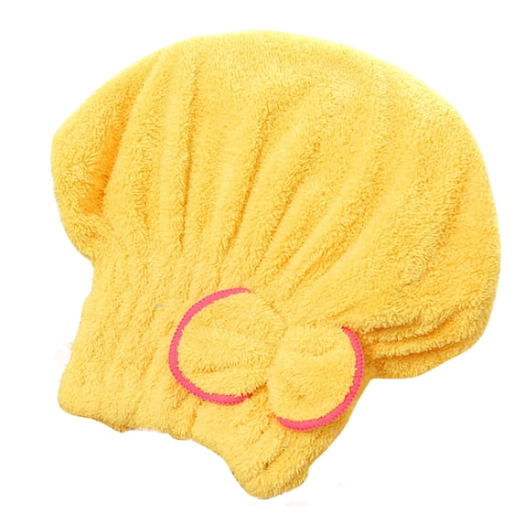 Coral Hair Wrapping Towel Cap Absorbent Shower Headscarf For Women And Men