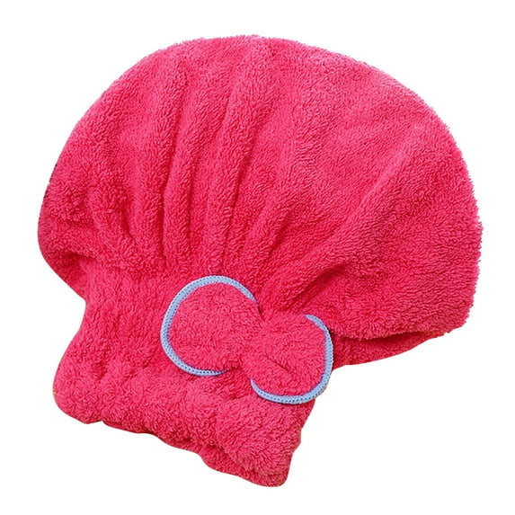 Coral Hair Wrapping Towel Cap Absorbent Shower Swim Turban For Women And Men