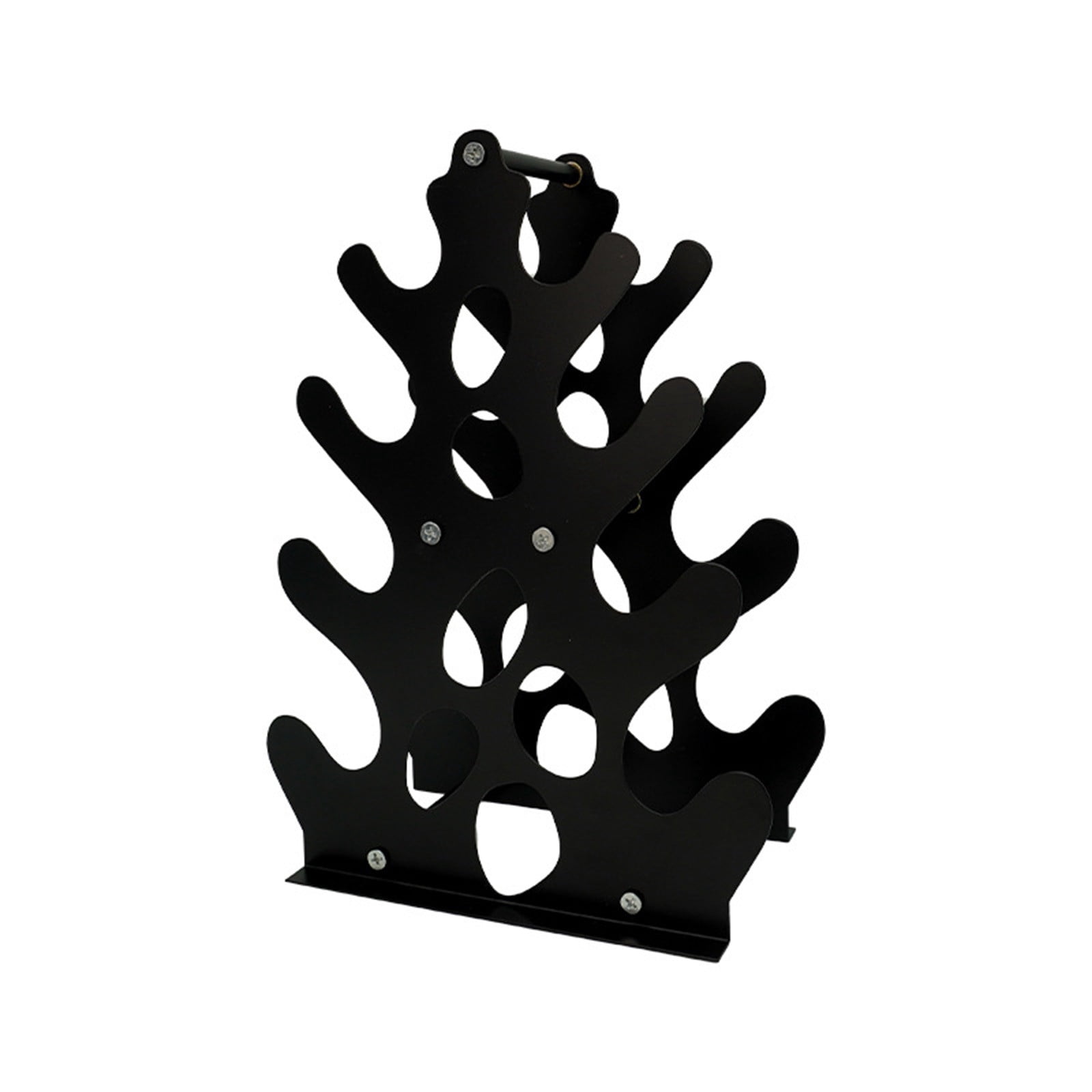 Coral Inspired Dumbbell Rack Stand Desktop Fitness Equipment Organizer Home Gym Storage Holder for Weights Yoga Accessories Decorative Display Shelf Countertop Organizer