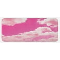 thumbnail image 1 of Coral Kitchen Mat, Pink Sky with Clouds Conceptual Airy Fantasy Dream Soft Spring Sunset, Plush Decorative Kitchen Mat with Non Slip Backing, 47" X 19", Pale Coral Pink, by Ambesonne, 1 of 1