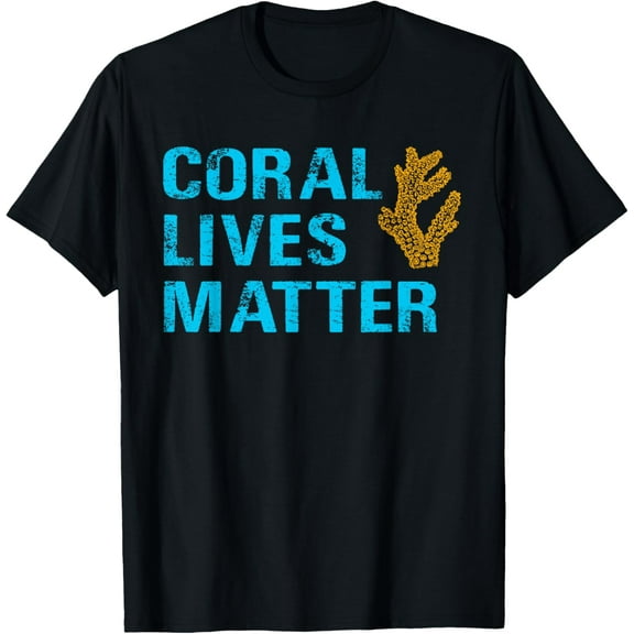 Coral Lives Matter Saltwater Aquarist Gift Reef Aquarium T-Shirt100%cotton