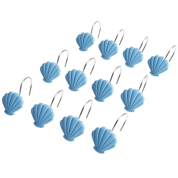 Coral Patch Bath Collection - Set of 12 Shower Hooks