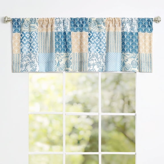 Coral Patch Bath Collection - Valance