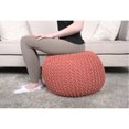 thumbnail image 1 of Coral Pouf, Cotton Knitted / Suitable for Floor or Ottoman Use, 1 of 3