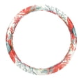 thumbnail image 1 of Coral Printed 14.5 Inch PVC Leather Car Wheel Covers Steering Wheel Cover Auto Accessories, 1 of 6
