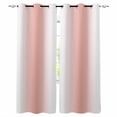thumbnail image 1 of Coral Red White Kitchen Curtains Modern Gradient Vertical Stripes Geometric Cafe Short Curtains for Bathroom Blackout Window Curtain Small Window Treatment Drapes for Bedroom Living Room 52"x45"x2, 1 of 9
