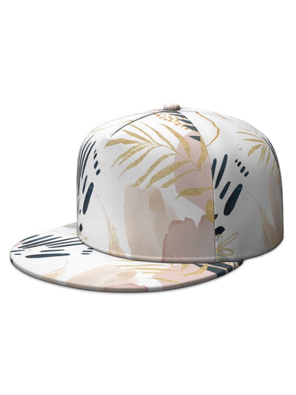Coral Reef Baseball Hat - Nautical Summer Style, Adjustable Snapback with Starfish & Shells