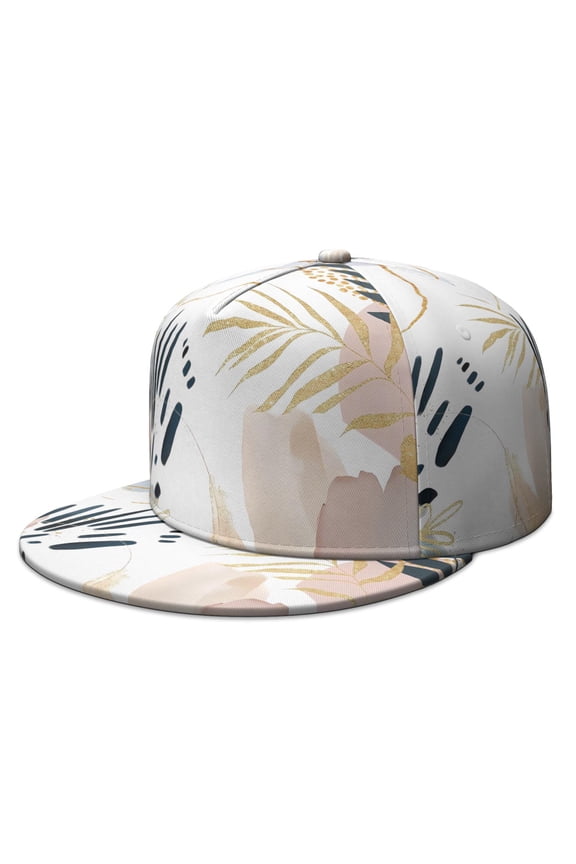 Coral Reef Baseball Hat - Nautical Summer Style, Adjustable Snapback with Starfish & Shells