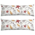 thumbnail image 1 of Coral Reef Body Pillow Cover 20x54 - Long Pillow Case with Zipper, Skin-Friendly Fabric for Maternity, Bed - Tropical Fish Seahorse Beach Theme, 1 of 7