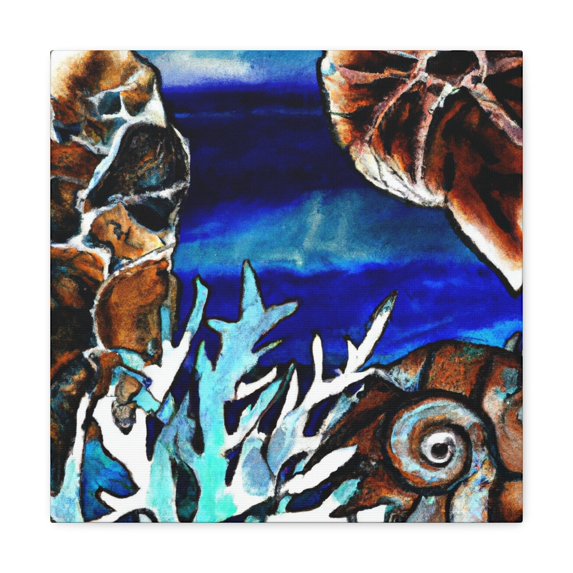 Coral Reef Scene. - Canvas