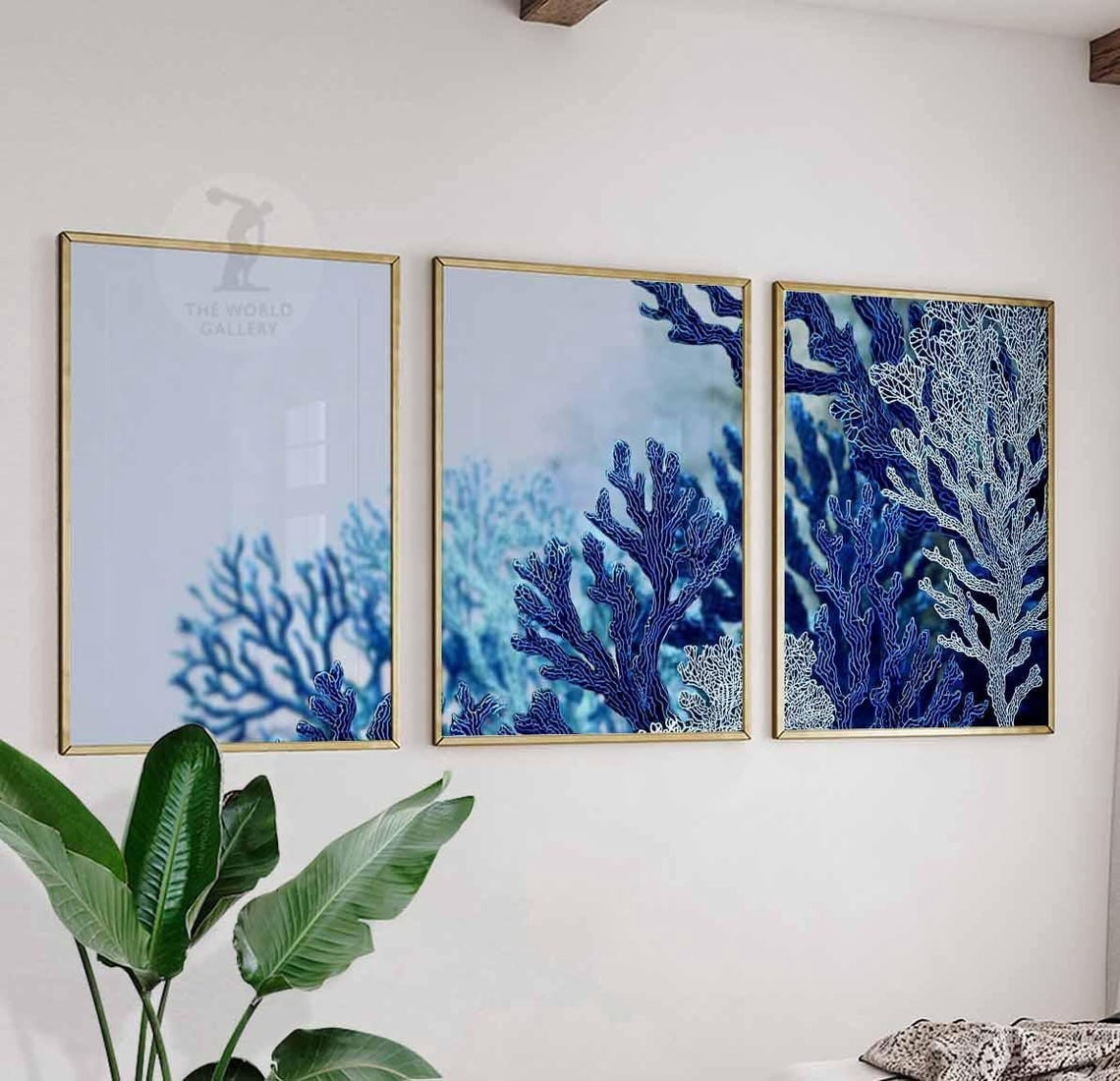 Coral Reef Wall Art Prints Blue Ocean Coastal Nautical Sea Life Home ...