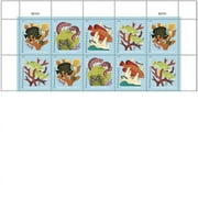Coral Reefs POSTCARD RATE USPS Postage Stamp 10 US Forever First Class Sea Ocean Fish Party Celebration Thank you Wedding (10 Stamps)
