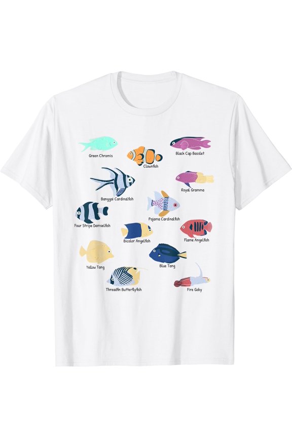 Coral Reefs Tropical Fishes In Reef Aquariums Fish Tank T-Shirt
