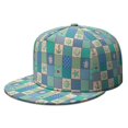 thumbnail image 1 of Coral & Seashell Trucker Hat - Coastal Beach Print, Adjustable, Vintage Marine Fashion, 1 of 8