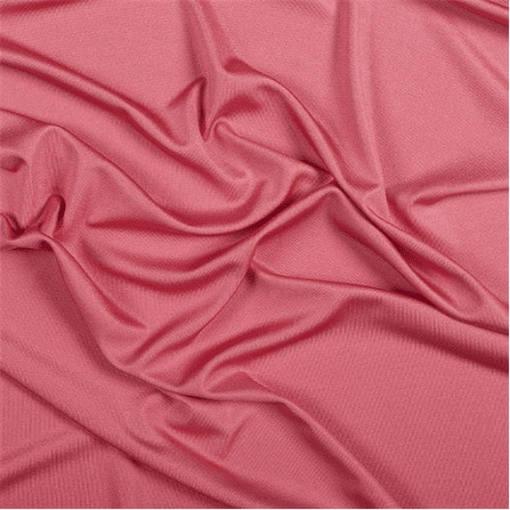 Coral Silk Knit, Fabric Sold By the Yard