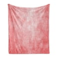 thumbnail image 1 of Coral Soft Flannel Fleece Throw Blanket, Pale Spring Watercolor Design Girlish Tie Dye Effect Print Abstract Image, Cozy Plush for Indoor and Outdoor Use, 50" x 60", Coral Peach Salmon, by Ambesonne, 1 of 6