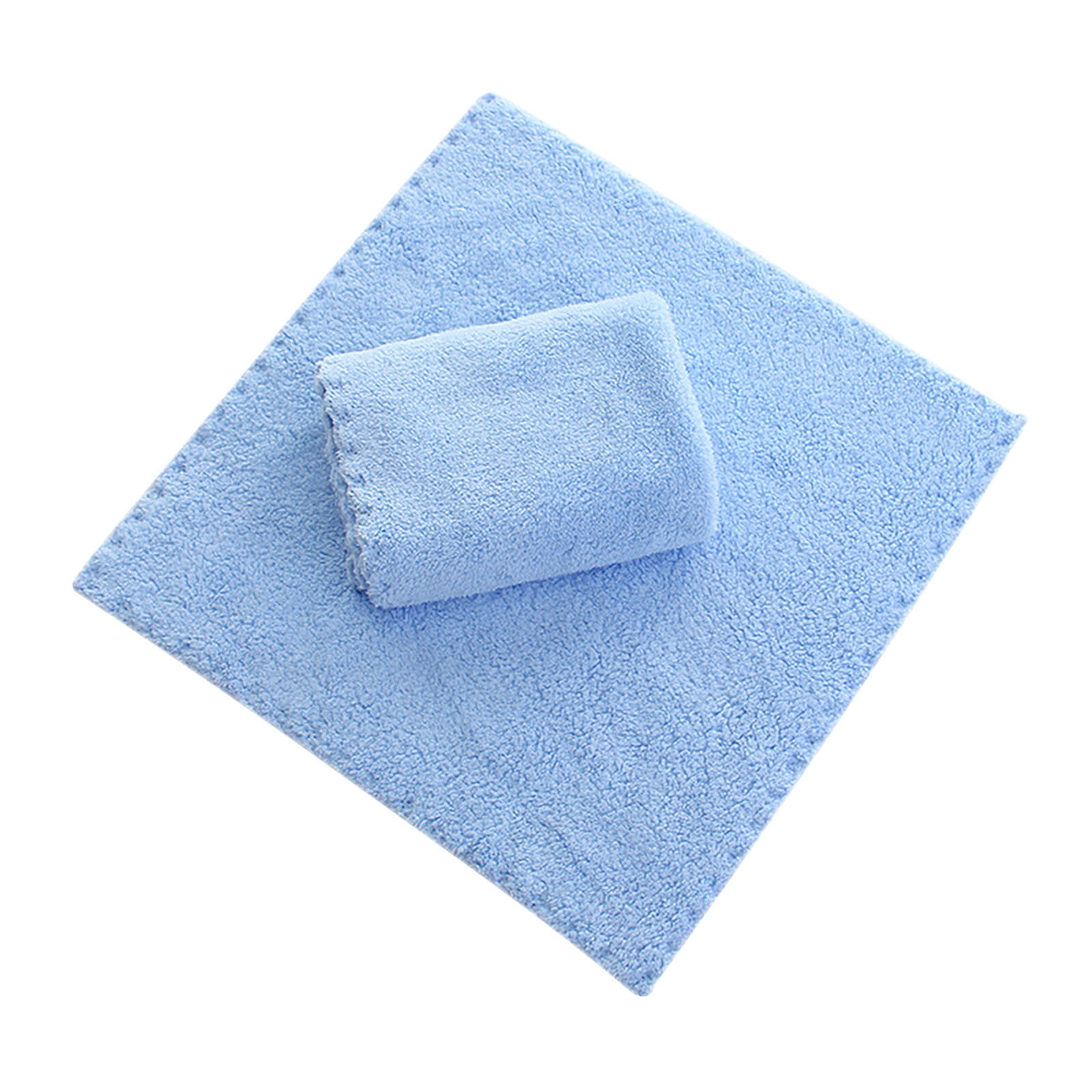 Coral Square Handkerchief Soft Absorbent Towel Dish Towels 30*30cm