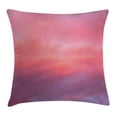 thumbnail image 1 of Coral Throw Pillow Cushion Cover, Beautiful Vanilla Sky with Clouds Tenderness Dreamy Unreal Soft Heavenly, Decorative Square Accent Pillow Case, 24 X 24 Inches, Light Pink Coral Lilac, by Ambesonne, 1 of 2