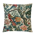 thumbnail image 1 of Coral Turquoise Blue Chinoiserie Pillow Covers Bird Peony Floral Cushion Cover 1 Pillow Case Asian Animal Eurosham Accent Toss Pillowcase Rustic Decor for Sofa Living Room Bedroom, 1 of 5