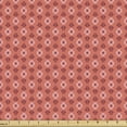 thumbnail image 1 of Ambesonne Coral Fabric by the Yard Upholstery, Flower Floral Romance, 5 Yards, Coral, 1 of 4