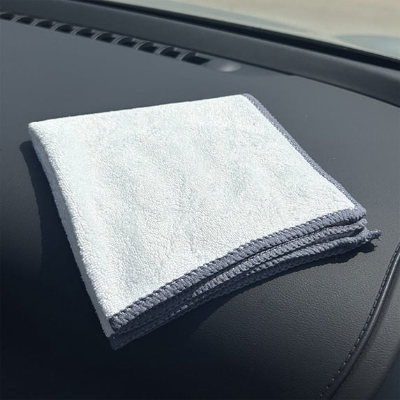 Coral Velvet Cleaning Cloths, Lock Edge Microfiber Rags, Lightweight Kitchen Car Wash Towels, Super Absorbent Lint-Free Cloths for Glass & Mirrors, 12x12 Inch Multi-Purpose Rags