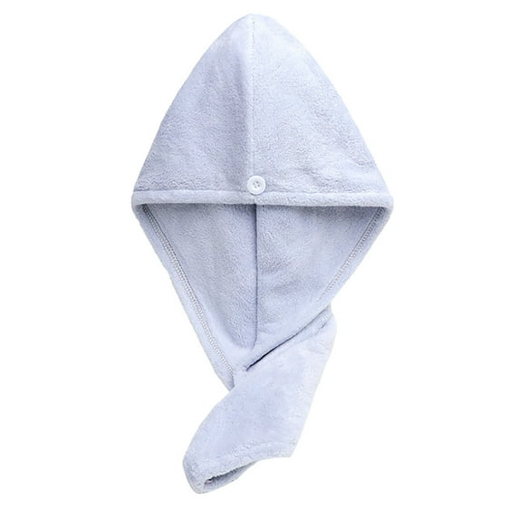 Coral Velvet Hair Drying Cap Thickened Towel Shower Cap Drying Hair Cap Super Absorbent Towel Quick Drying Hair Cap With Button Bath Fixed, Usupdd 2025 Coral Velvet Hair Drying Cap