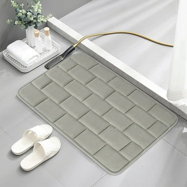 Coral Velvet Memory Foam Bathroom Rugs, Ultra Soft & Non-Slip Bathroom Mat for Shower Bathroom