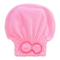 thumbnail image 1 of Coral Velvet Microfiber Hair Turban Wrap Super Absorbent Bath Towel for Women, 1 of 5