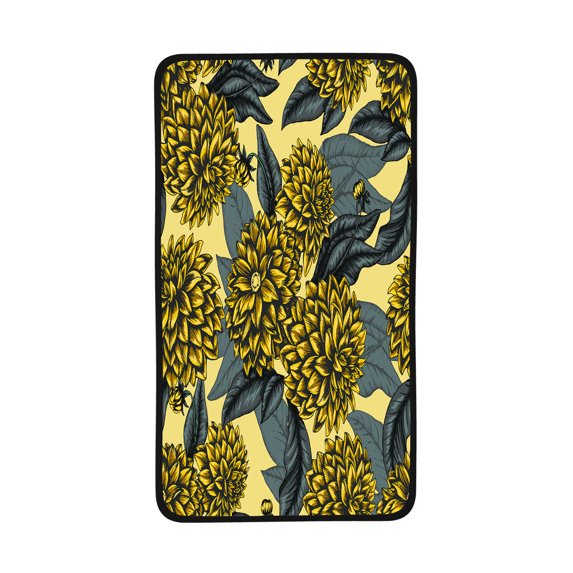 Coral Velvet Towel 16x28in Dahlia Arabian Night Flowers Towel With Good Water Absorption Fabric Towel