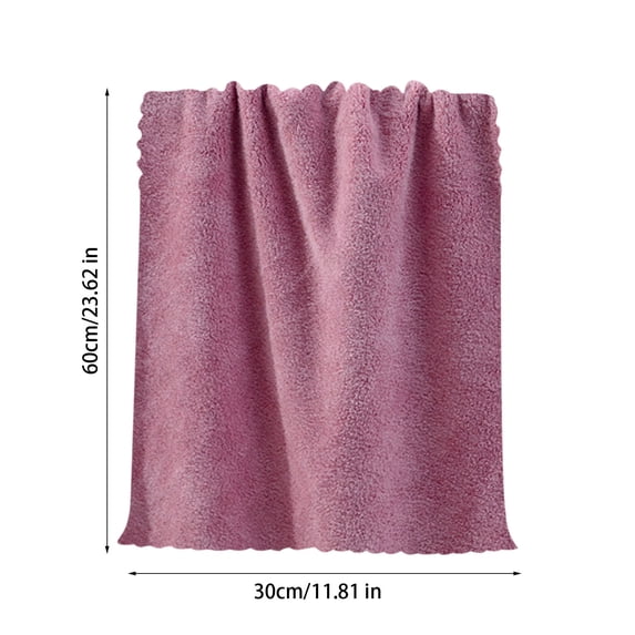 Coral Velvet Washcloths Set - 5 Pack, Ultra Soft & Highly Absorbent Face Towels for Bath, Spa & Gym, Soft Feel Fingertip Towels Quick Drying Microfiber Hand Towel 24” x 12”
