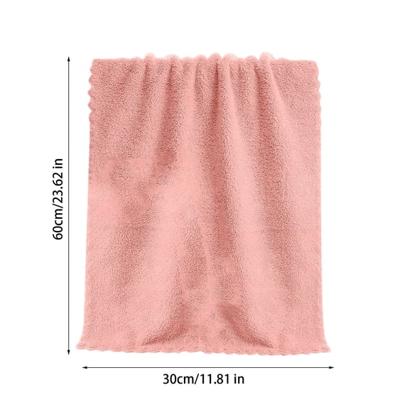 Coral Velvet Washcloths Set - 5 Pack, Ultra Soft & Highly Absorbent Face Towels for Bath, Spa & Gym, Soft Feel Fingertip Towels Quick Drying Microfiber Hand Towel 24” x 12”