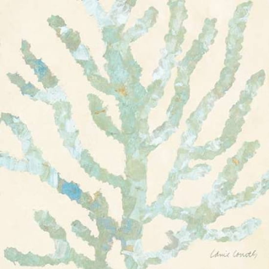Coral Vision on Cream I Canvas Art - Lanie Loreth (24 x 24)