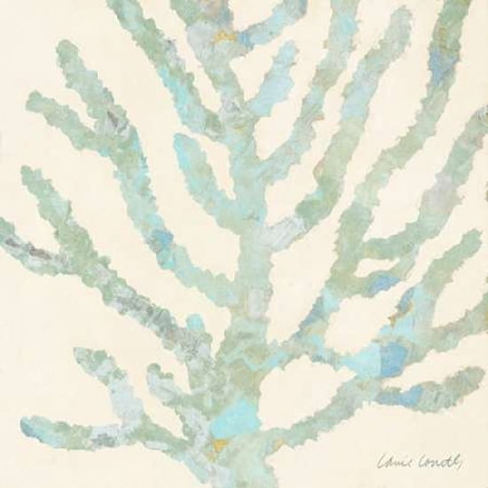 Coral Vision on Cream II Canvas Art - Lanie Loreth (24 x 24)