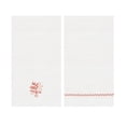 thumbnail image 1 of Coral Waffle Weave Kitchen Towel Set of 2, 1 of 4